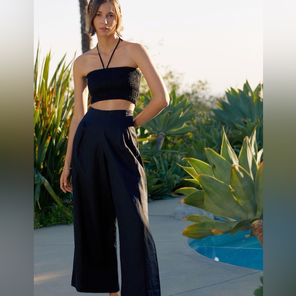 Linen Pants Two Piece Set